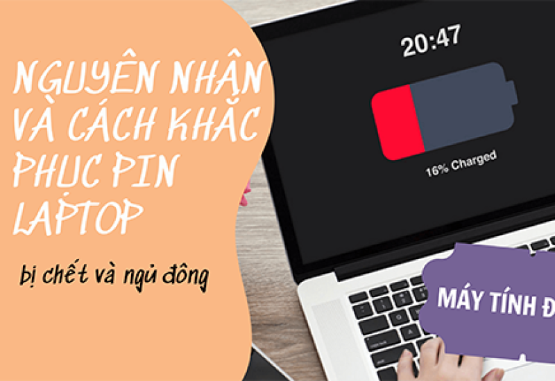 Nguyên nhân và cách khắc phục pin laptop bị chết, ngủ đông