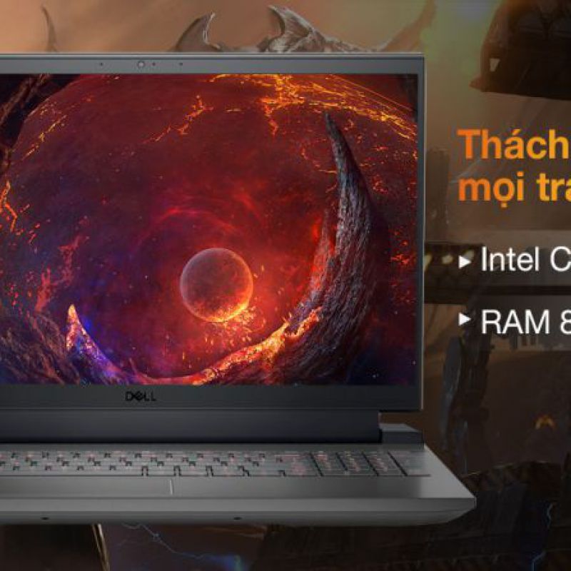 Laptop Dell Gaming G5 15 5511 (15.6 inch FHD | i5 11400H | RTX 3050 | RAM 8GB | SSD 256GB | Win 10 | Black Grey)
