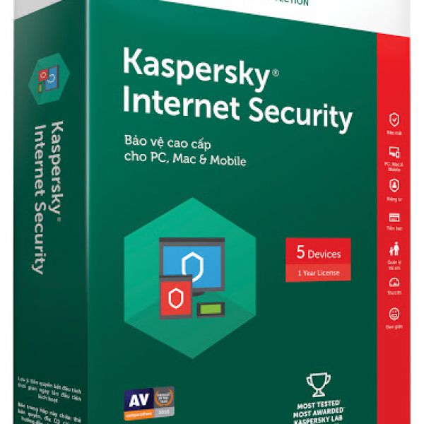Phần mềm diệt virut Kaspersky Internet security 5 PC
