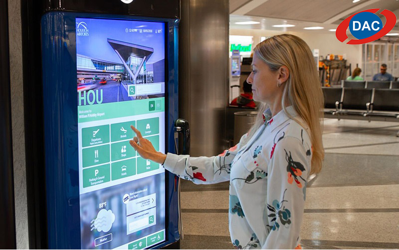 Chú ý máy tính điều khiển và màn hình cảm ứng khi chọn Kiosk