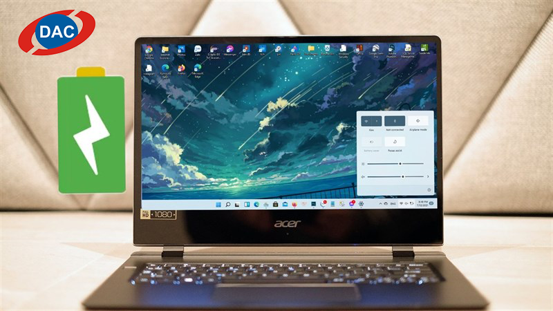 sạc đầy pin laptop